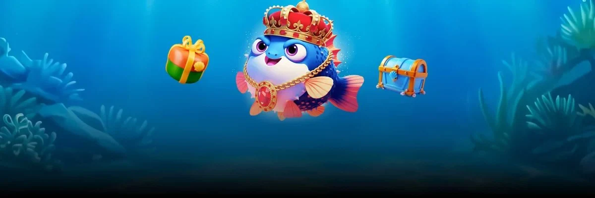 Fugu Casino Games – bekrönter Kugelfisch mit Goldkette